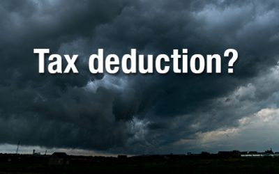 You can only claim a casualty loss tax deduction in certain situations