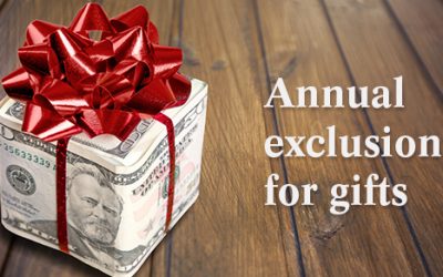 Planning for year-end gifts with the gift tax annual exclusion