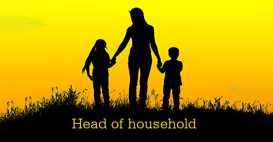 Some taxpayers qualify for more favorable “head of household” tax filing status